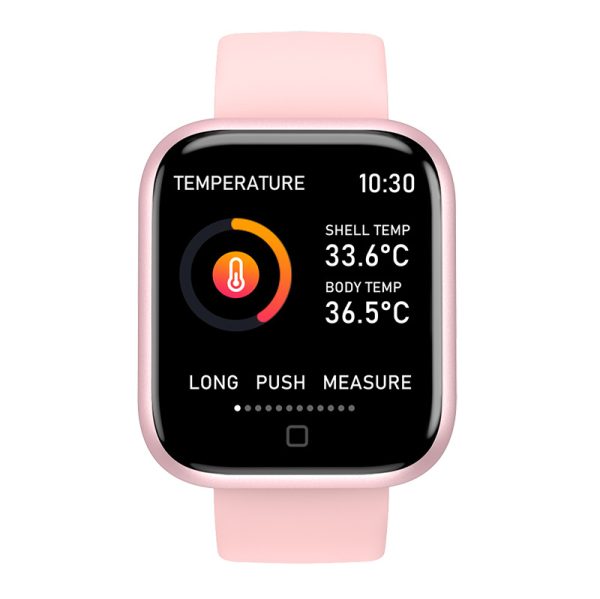 T80S Smart Bracelet Heart Rate Blood Pressure Sleep Monitoring Message Notification Chip Temperature Measurement Bracelet - Image 9