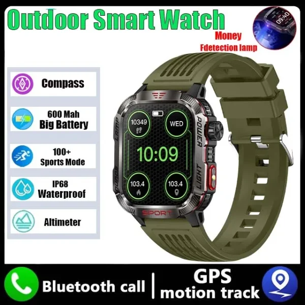 GZYR 2.01" Screen Smart Watch Men Bluetooth Call 600 mAh Sports Waterproof Heart rate Blood Oxygen SmartWatch For Huawei Xiaomi - Image 6