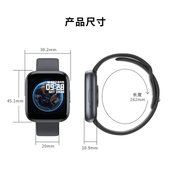 T99 Smart Bracelet Heart Rate Blood Pressure Blood Oxygen Bluetooth Phone Watch Music Bracelet Smart Watch - Image 2