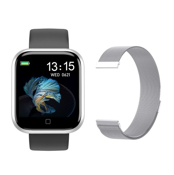 T80S Smart Bracelet Heart Rate Blood Pressure Sleep Monitoring Message Notification Chip Temperature Measurement Bracelet - Image 12