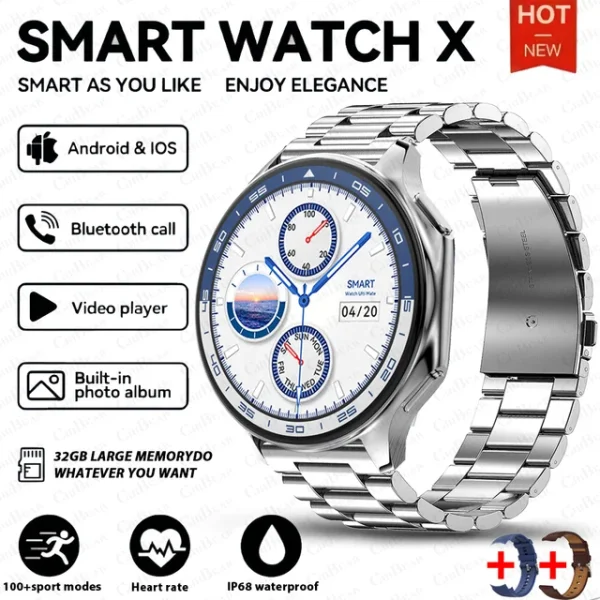 DT Watch X smartwatch with 4G large memory, local music and video playback, waterproof Bluetooth calling, smart phone - Image 5