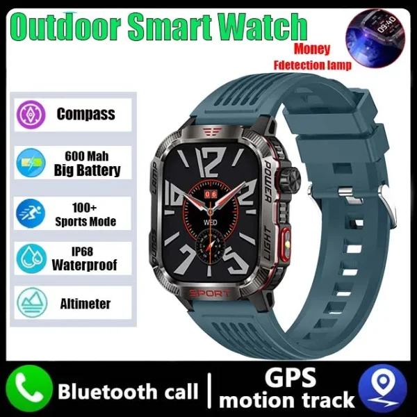 GZYR 2.01" Screen Smart Watch Men Bluetooth Call 600 mAh Sports Waterproof Heart rate Blood Oxygen SmartWatch For Huawei Xiaomi - Image 9