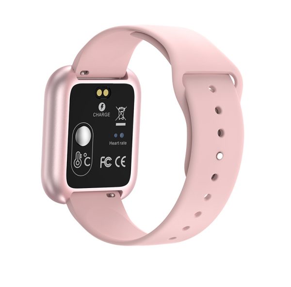 T80S Smart Bracelet Heart Rate Blood Pressure Sleep Monitoring Message Notification Chip Temperature Measurement Bracelet - Image 5