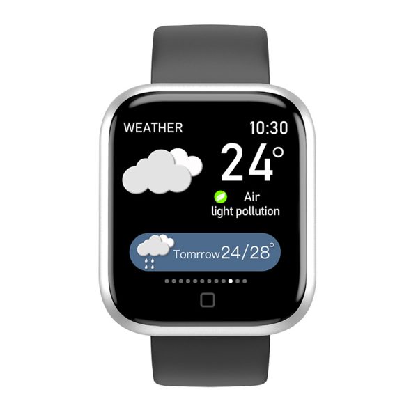 T80S Smart Bracelet Heart Rate Blood Pressure Sleep Monitoring Message Notification Chip Temperature Measurement Bracelet - Image 8