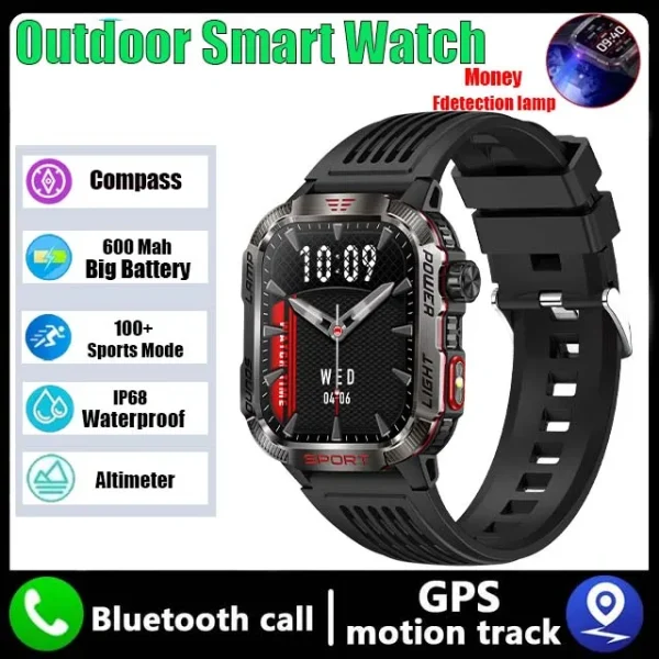 GZYR 2.01" Screen Smart Watch Men Bluetooth Call 600 mAh Sports Waterproof Heart rate Blood Oxygen SmartWatch For Huawei Xiaomi - Image 8