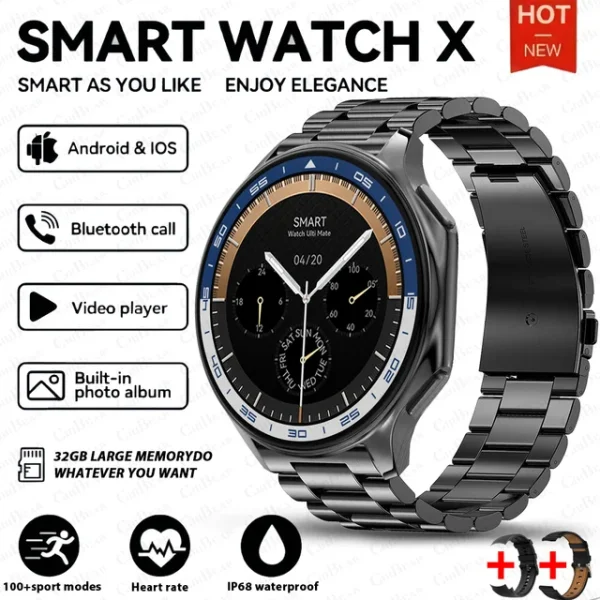 DT Watch X smartwatch with 4G large memory, local music and video playback, waterproof Bluetooth calling, smart phone - Image 4