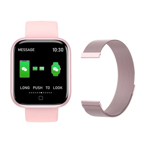 T80S Smart Bracelet Heart Rate Blood Pressure Sleep Monitoring Message Notification Chip Temperature Measurement Bracelet - Image 13