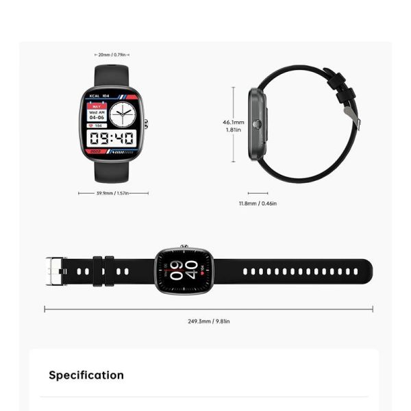 S5 smartwatch IP68 waterproof Bluetooth call sports wristband heart rate and blood oxygen monitoring - Image 3