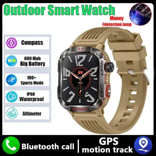 GZYR 2.01" Screen Smart Watch Men Bluetooth Call 600 mAh Sports Waterproof Heart rate Blood Oxygen SmartWatch For Huawei Xiaomi - Image 7