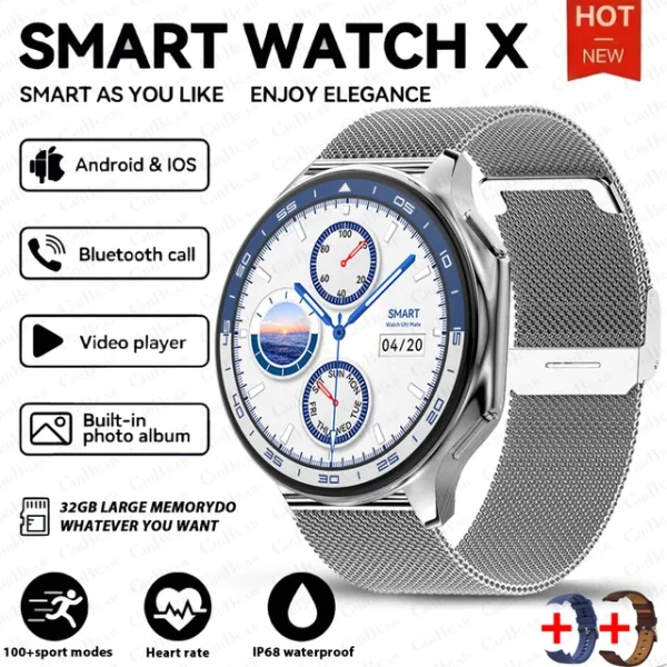 DT Watch X smartwatch with 4G large memory, local music and video playback, waterproof Bluetooth calling, smart phone - Image 3