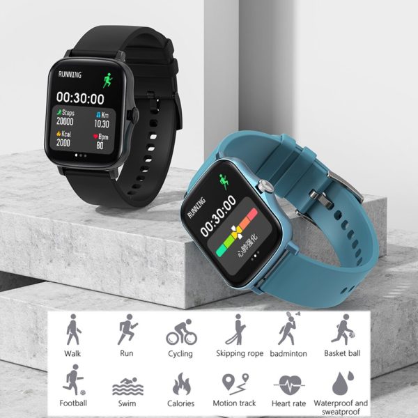 SENBONO Smart Watch Men IP67 Waterproof Clock Sports Supports 1.7'' Fitness Tracker PK P8 Women Smartwatch for IOS Android - Image 2