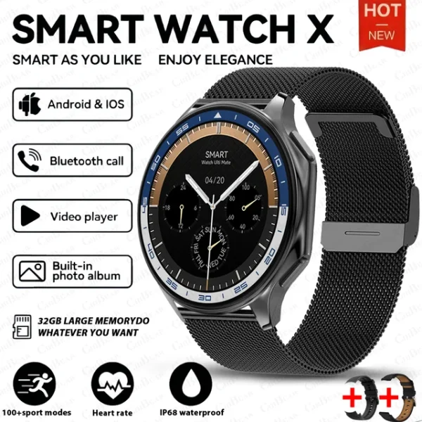 DT Watch X smartwatch with 4G large memory, local music and video playback, waterproof Bluetooth calling, smart phone - Image 2