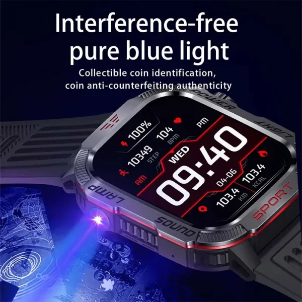 GZYR 2.01" Screen Smart Watch Men Bluetooth Call 600 mAh Sports Waterproof Heart rate Blood Oxygen SmartWatch For Huawei Xiaomi - Image 3
